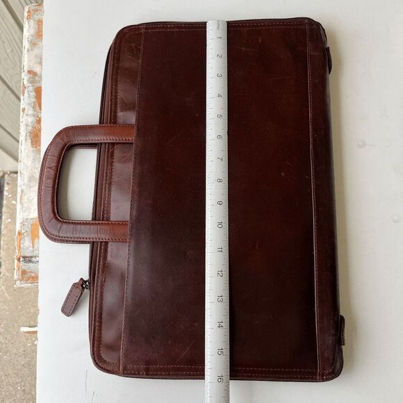 Wilsons Leather Brown Briefcase Laptop Bag – Vintage Classic Workwear Core - Picture 14 of 14